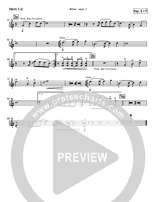 Arise French Horn 1/2 (Don Moen)