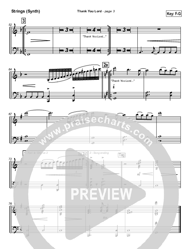 Thank You Lord Synth Strings (Don Moen)