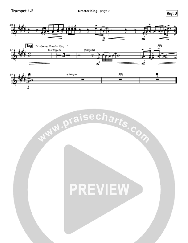 Creator King Trumpet 1,2 (Don Moen)