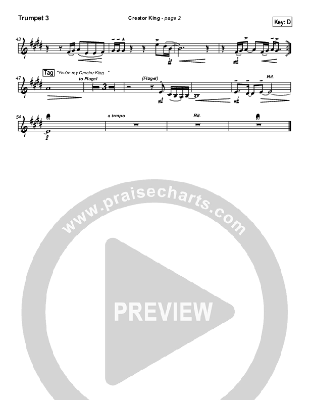 Creator King Trumpet 3 (Don Moen)