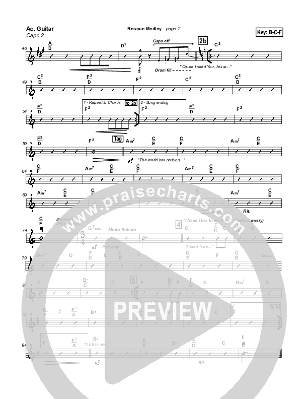 Rescue Acoustic Guitar (Don Moen)