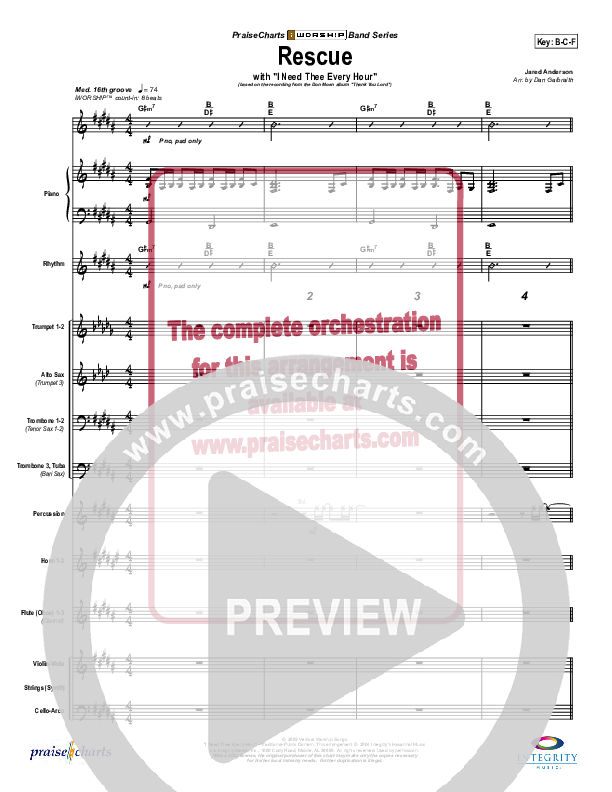 Rescue Conductor's Score (Don Moen)