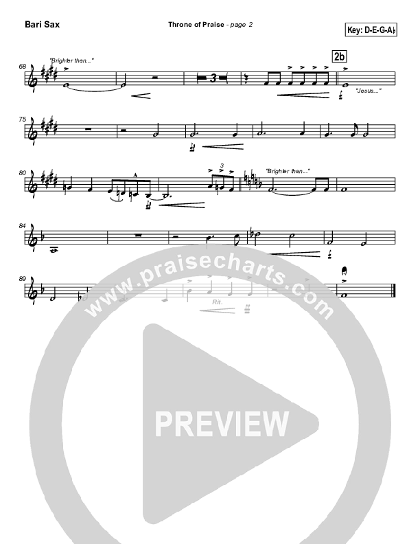 Throne of Praise Bari Sax (Russell Fragar)