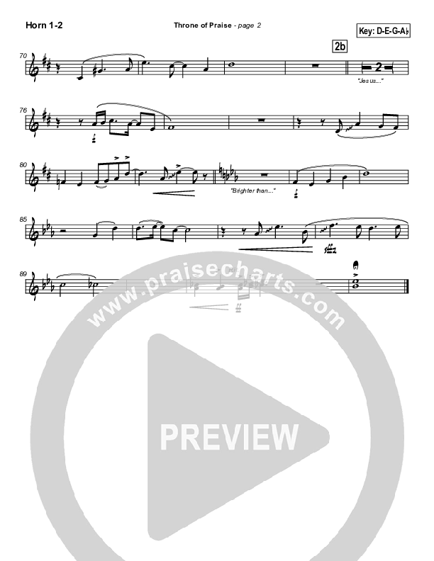 Throne of Praise French Horn 1/2 (Russell Fragar)