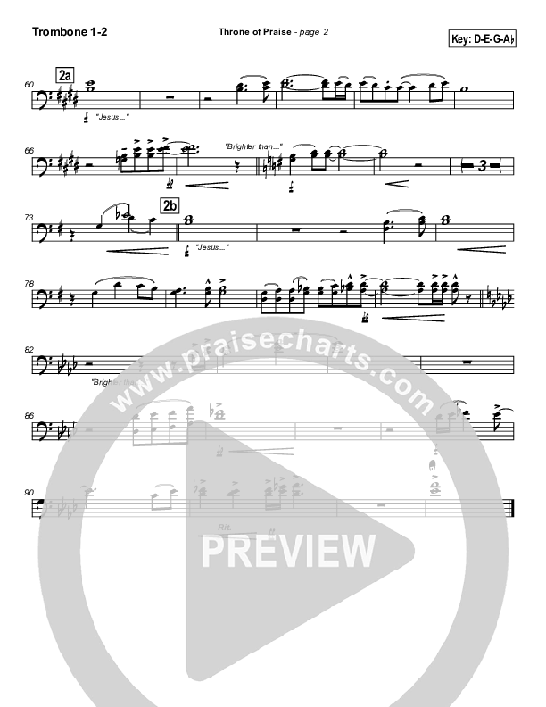 Throne of Praise Trombone 1/2 (Russell Fragar)