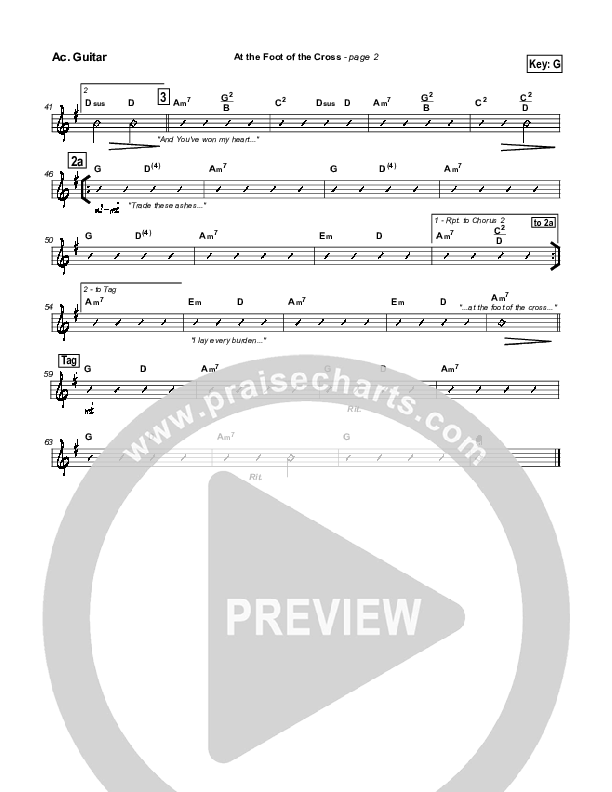 At The Foot Of The Cross Acoustic Guitar (Don Moen)