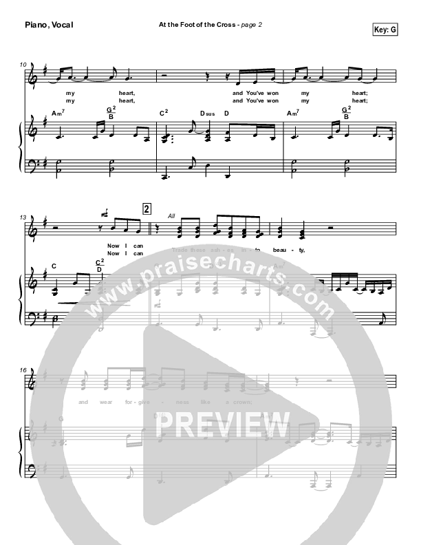 At The Foot Of The Cross Piano/Vocal (Don Moen)