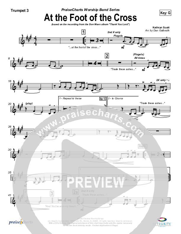 At The Foot Of The Cross Trumpet 3 (Don Moen)