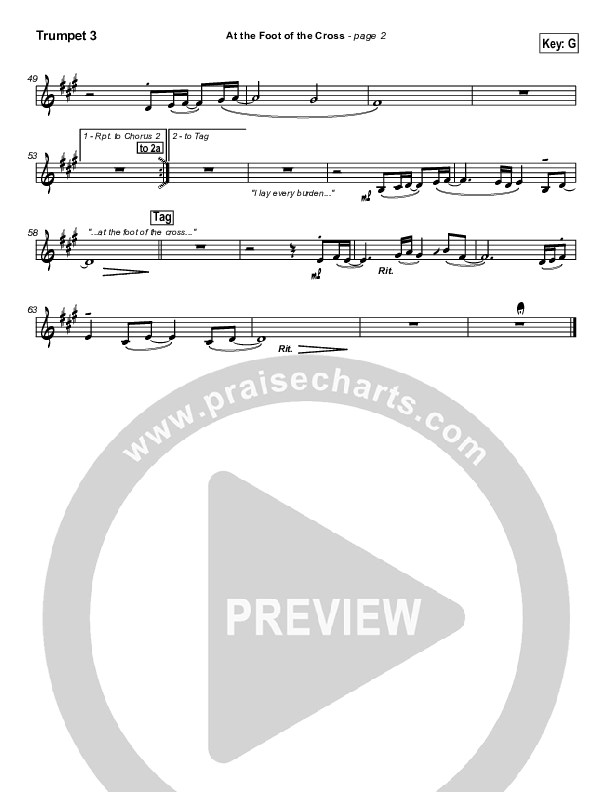 At The Foot Of The Cross Trumpet 3 (Don Moen)