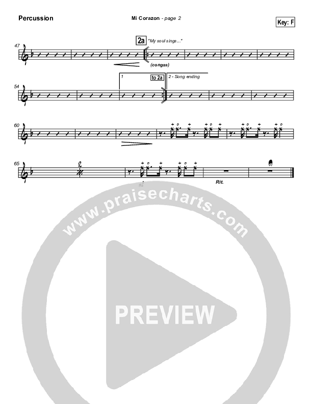 Mi Corazon Percussion (Don Moen)