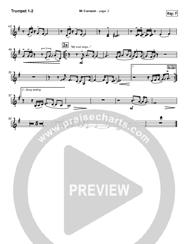 Mi Corazon Trumpet 1,2 (Don Moen)