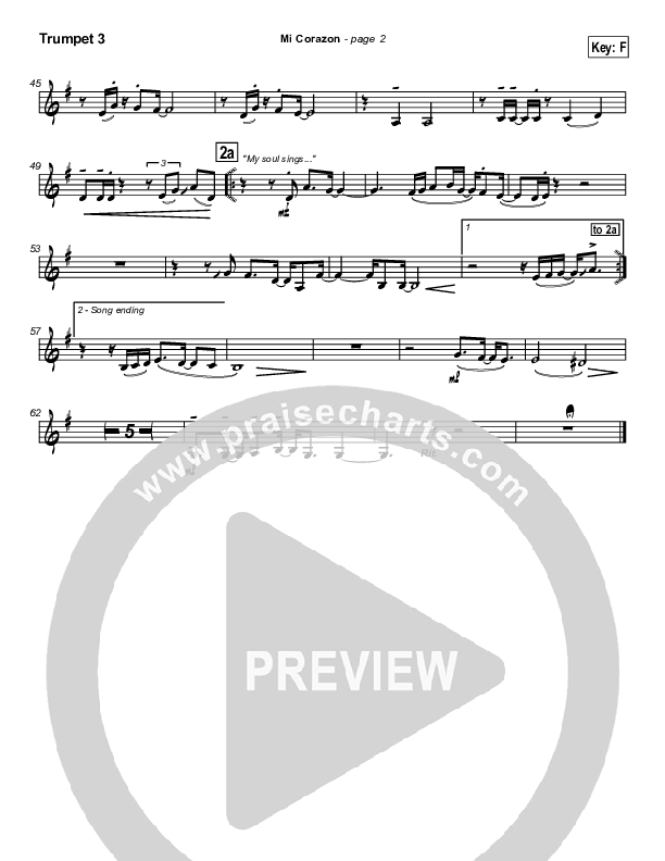 Mi Corazon Trumpet 3 (Don Moen)