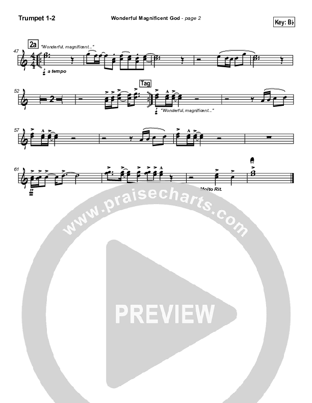 Wonderful Magnificent God Trumpet 1,2 (Don Moen)