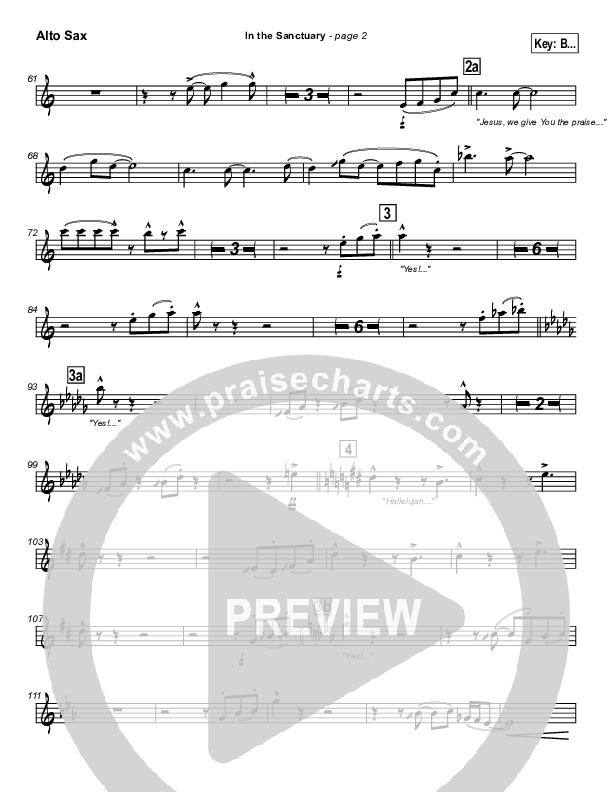 In The Sanctuary Alto Sax (Kurt Carr)