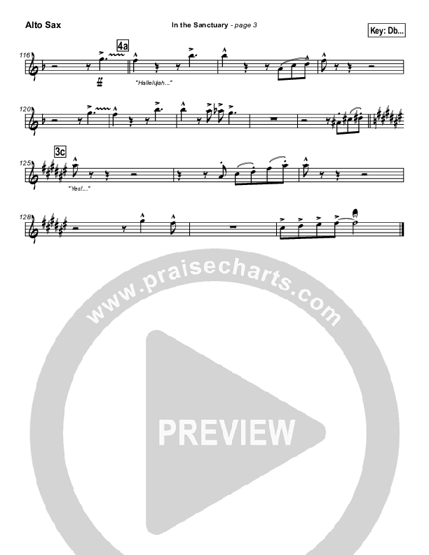In The Sanctuary Alto Sax (Kurt Carr)