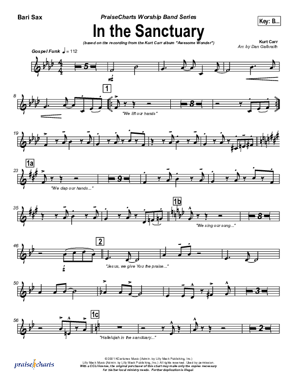 In The Sanctuary Bari Sax (Kurt Carr)