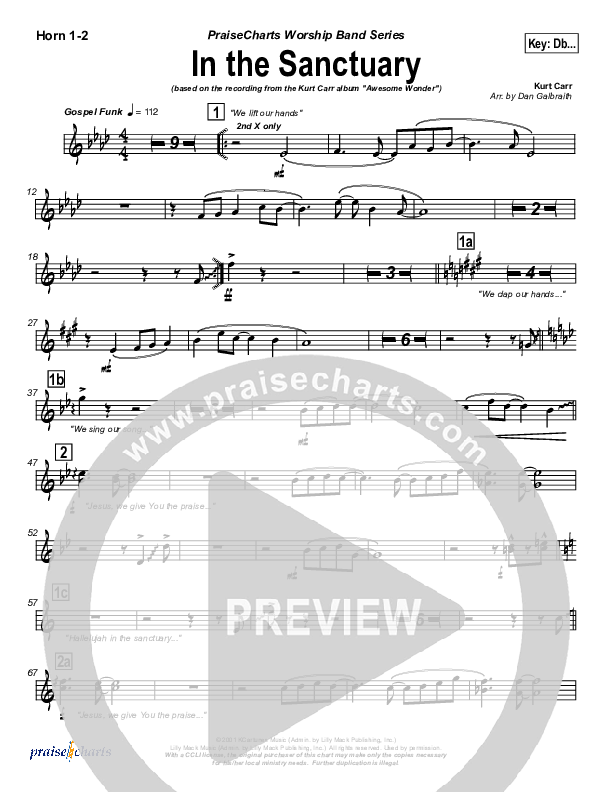 In The Sanctuary Brass Pack (Kurt Carr)