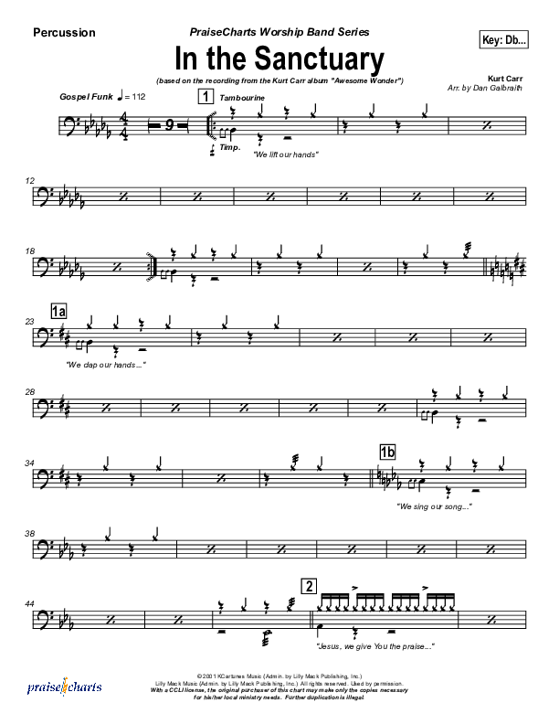 In The Sanctuary Percussion (Kurt Carr)