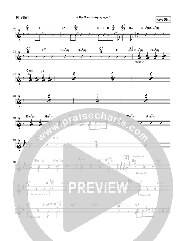 In The Sanctuary Rhythm Chart (Kurt Carr)