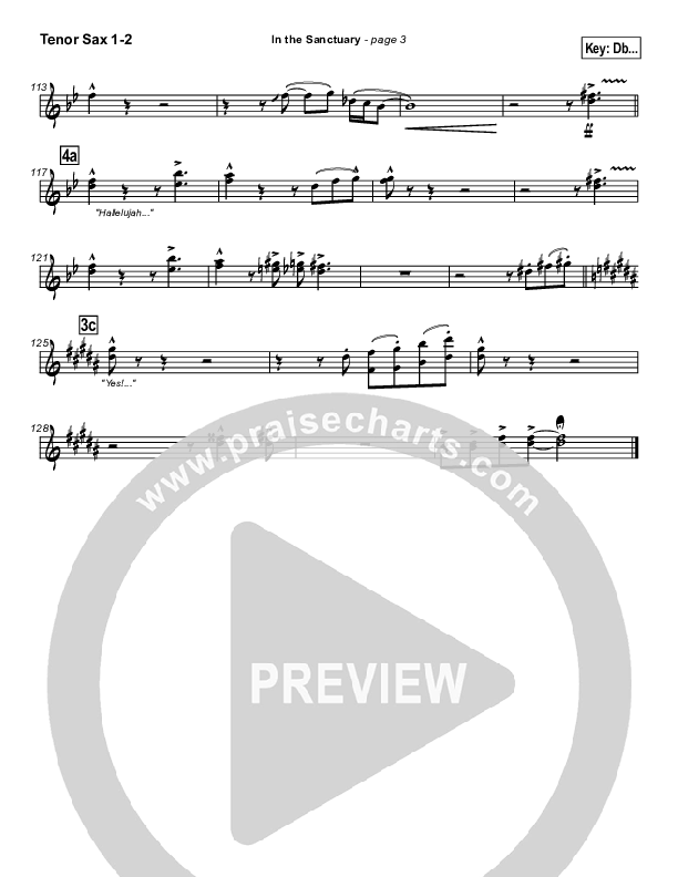 In The Sanctuary Tenor Sax 1/2 (Kurt Carr)