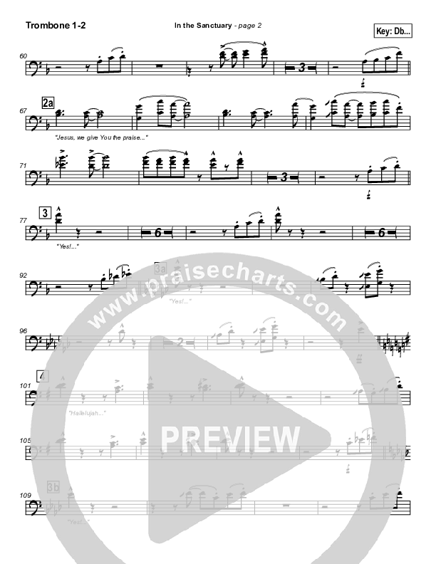 In The Sanctuary Trombone 1/2 (Kurt Carr)
