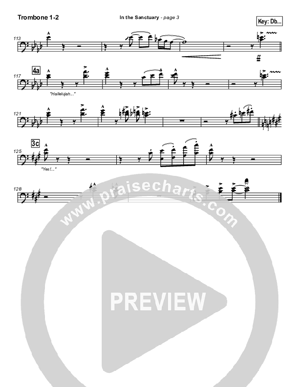 In The Sanctuary Trombone 1/2 (Kurt Carr)