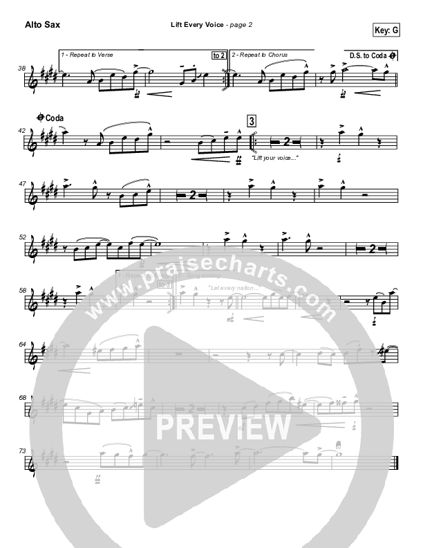 Lift Every Voice Alto Sax (Paul Wright)