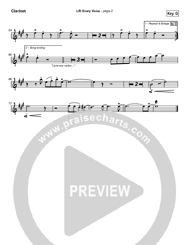 Lift Every Voice Clarinet (Paul Wright)