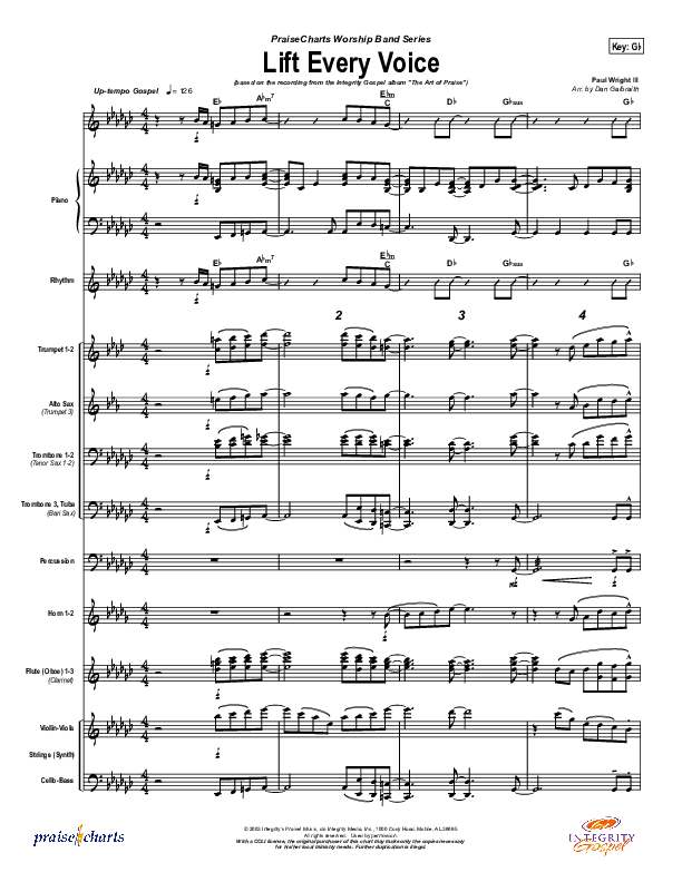 Lift Every Voice Conductor's Score (Paul Wright)