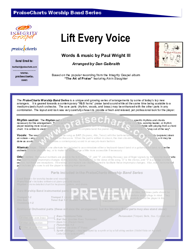 Lift Every Voice Orchestration (Paul Wright)