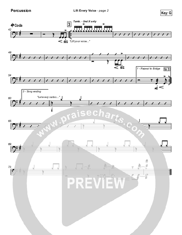 Lift Every Voice Percussion (Paul Wright)