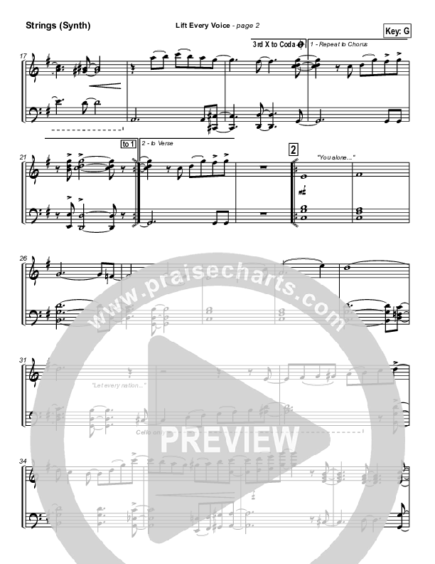 Lift Every Voice Synth Strings (Paul Wright)