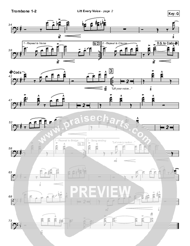 Lift Every Voice Trombone 1/2 (Paul Wright)