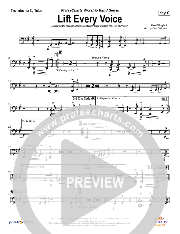 Lift Every Voice Trombone 3/Tuba (Paul Wright)