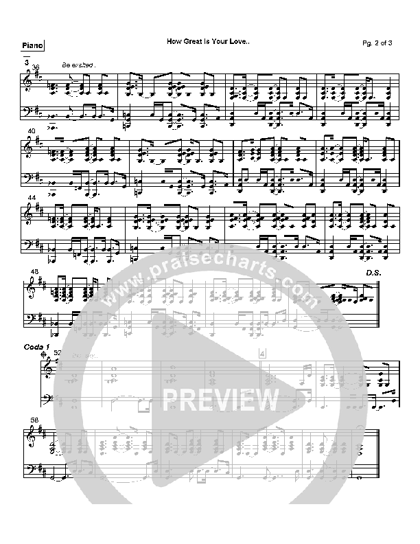 How Great Is Your Love Orchestration (MercyMe)