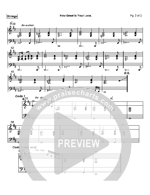 How Great Is Your Love Strings (MercyMe)