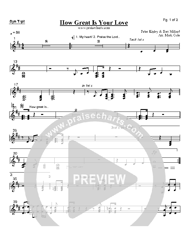 How Great Is Your Love Synth (MercyMe)