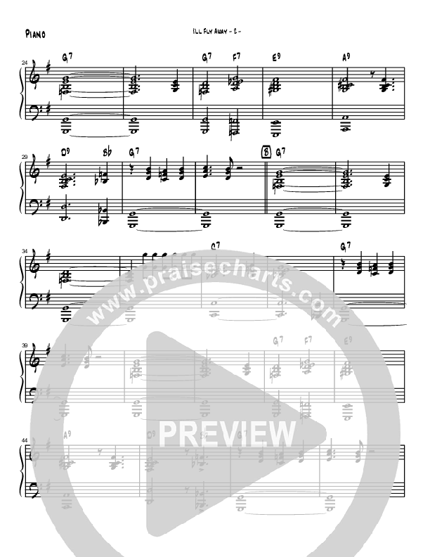 I'll Fly Away (Instrumental) Piano Sheet (Brad Henderson)