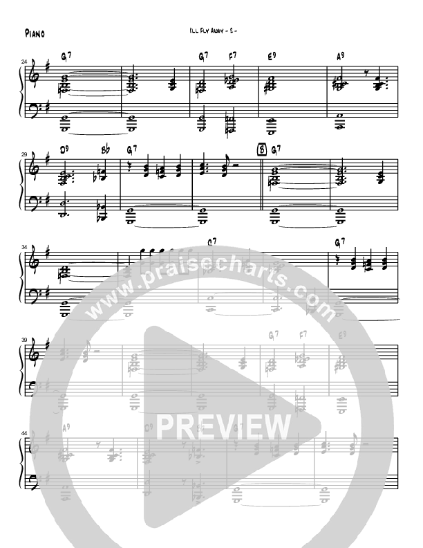 I'll Fly Away (Instrumental) Piano Sheet (Brad Henderson)