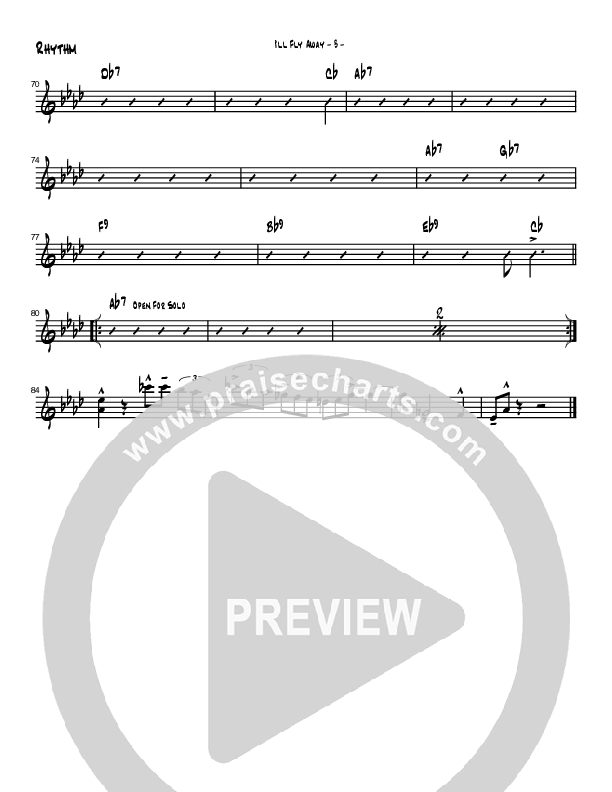 I'll Fly Away (Instrumental) Rhythm Chart (Brad Henderson)