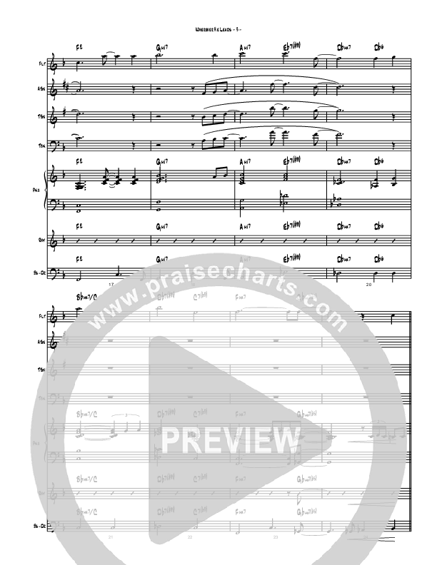 Wherever He Leads I'll Go (Instrumental) Conductor's Score (Brad Henderson)