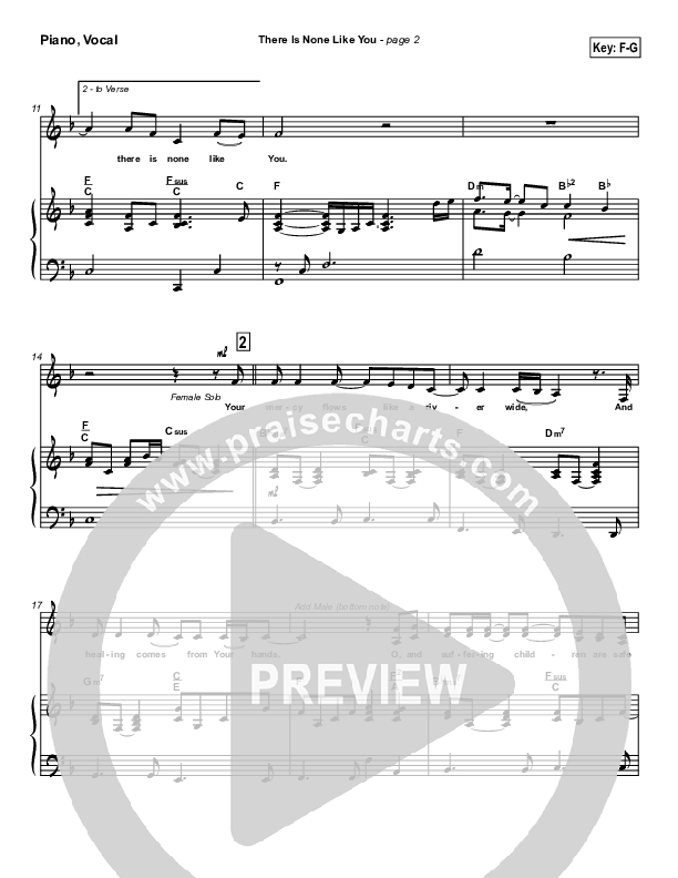 There Is None Like You Piano/Vocal (SATB) (Lenny LeBlanc)