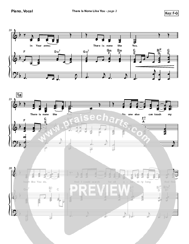 There Is None Like You Piano/Vocal (SATB) (Lenny LeBlanc)