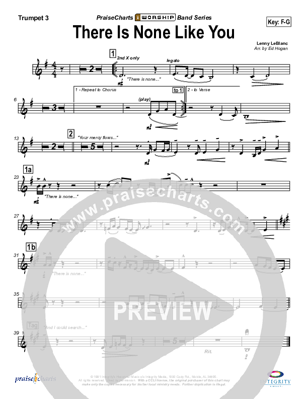 There Is None Like You Brass Pack (Lenny LeBlanc)