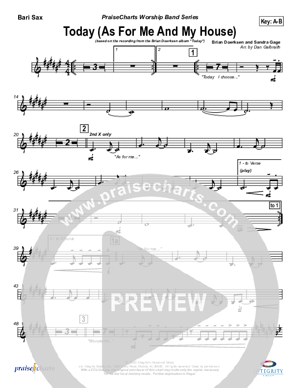 Today Bari Sax (Brian Doerksen)