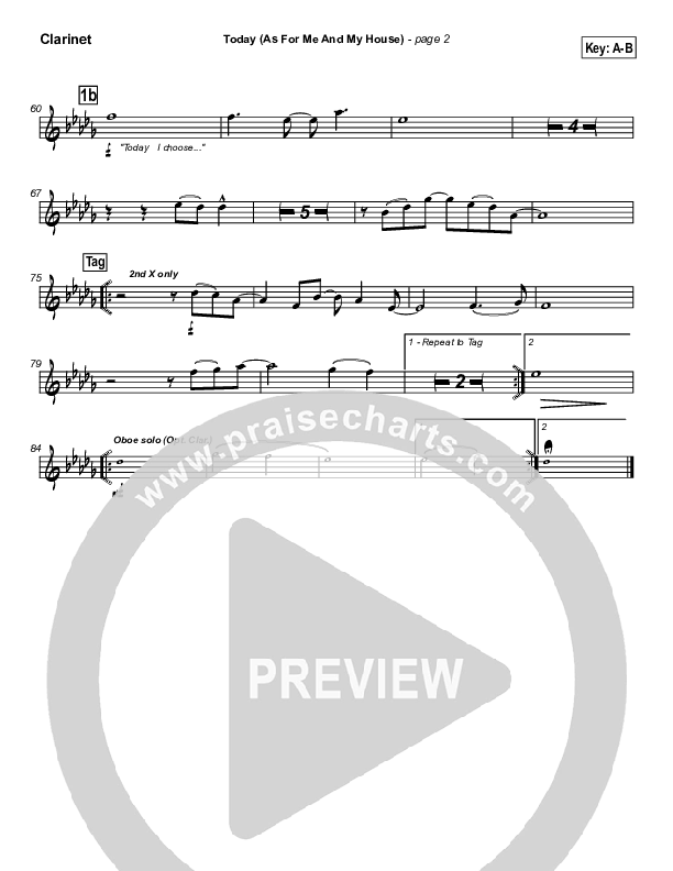 Today Clarinet (Brian Doerksen)