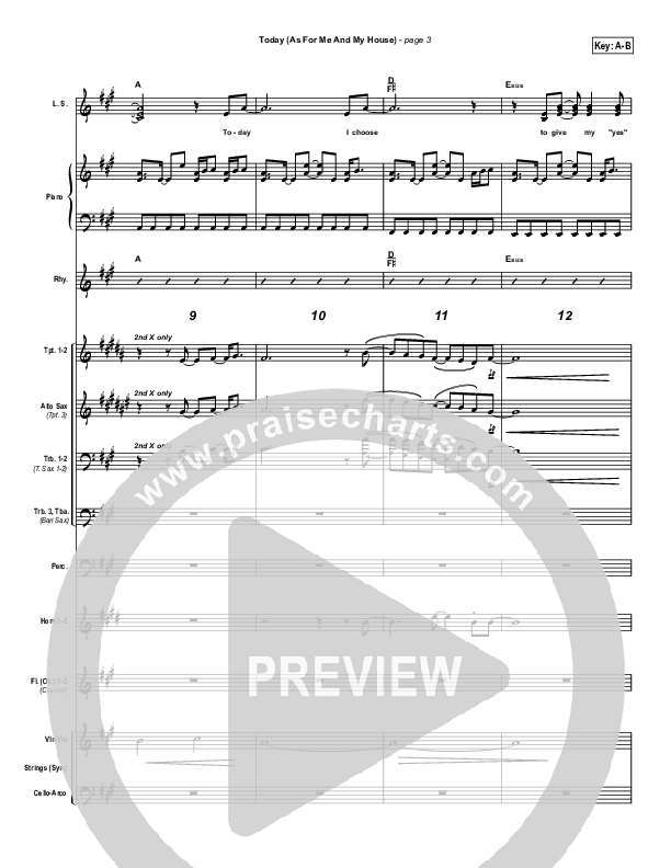 Today Conductor's Score (Brian Doerksen)