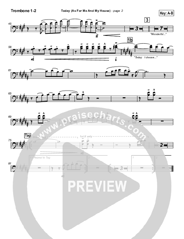 Today Trombone 1/2 (Brian Doerksen)