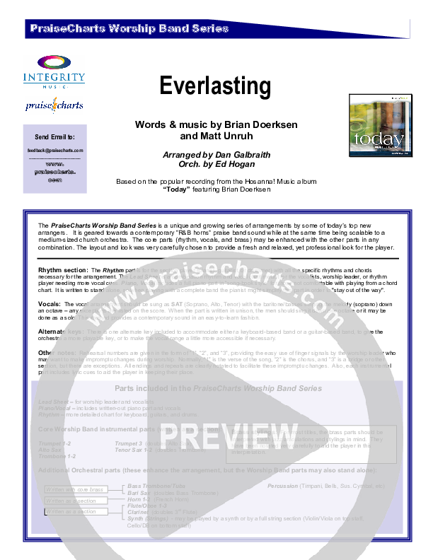 Everlasting Cover Sheet (Brian Doerksen)