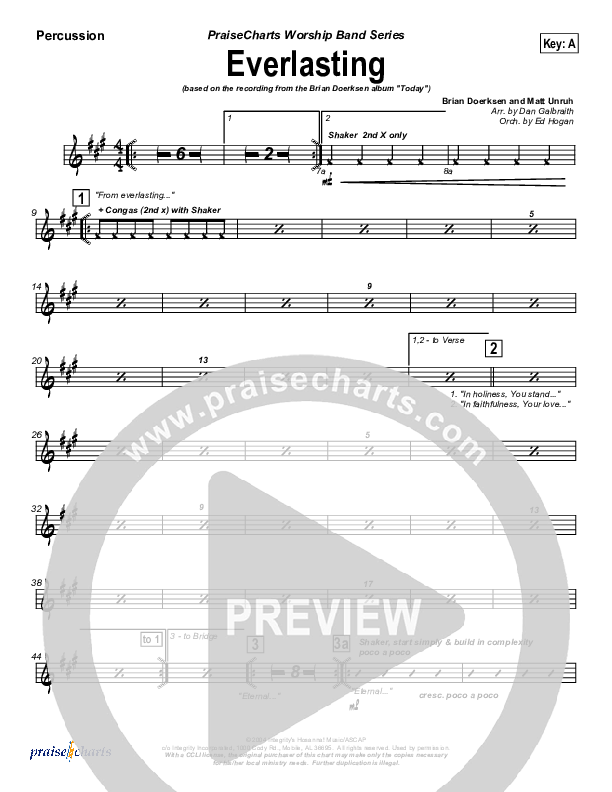 Everlasting Percussion (Brian Doerksen)